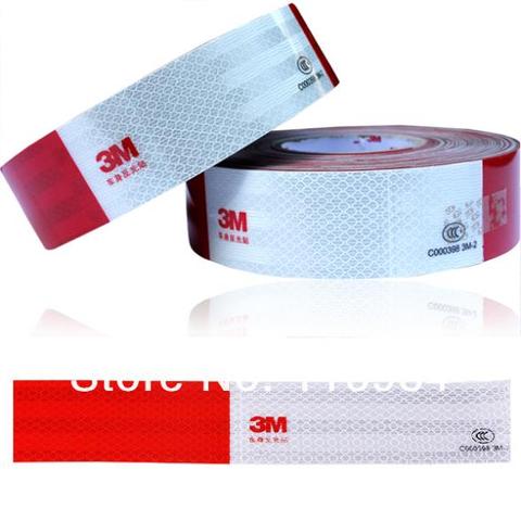 10pcs/Lot 3M single sided Reflective Tape for truck car styling reflective warning Sticker 5cm*30cm  ► Photo 1/4