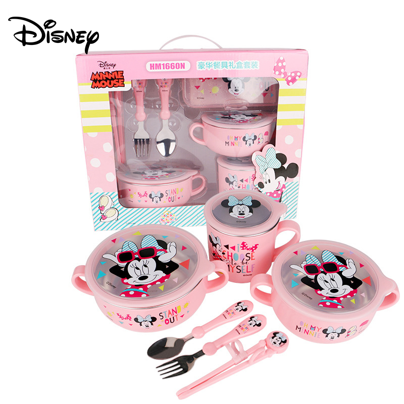 Disney children's cutlery set popular cartoon seven-piece baby food  supplement plate cup activity spoon gift - Price history & Review |  AliExpress Seller - Baby Children's House Store 