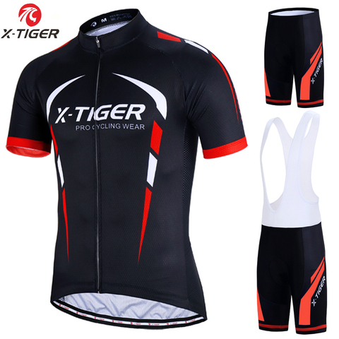 X-Tiger Pro Cycling Set MTB Bicycle Wear Maillot Ropa Ciclismo 3 Colors Bike Uniform Cycling Jersey Set Cycling Clothing ► Photo 1/6