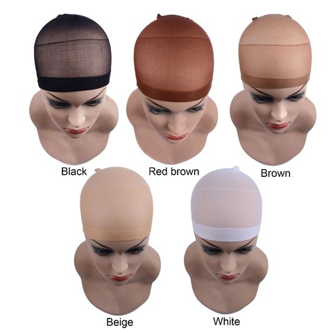 Good Quality Deluxe Wig Cap Hair Net For Weave 2 Pieces/Pack Hair Wig Hairnets Stretch Mesh Wig Cap For Making Wigs Free Size ► Photo 1/6