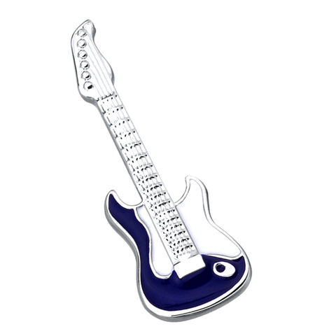 Fancy Brass Brooch Pin Enamel Electric Guitar Breastpins Corsage Musical Instruments Badge for Women Men Gifts ► Photo 1/6