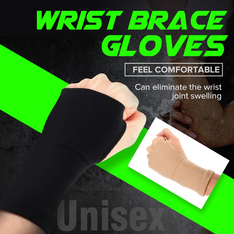 Palm Wrist Hand Support Glove Elastic Brace Sleeve Sports Bandage Wrap 