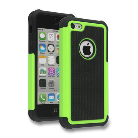 Ball Grain Plastic Hard Case Shockproof Cover For Apple iPhone 5c 5 C Hybrid Cover Dual Layer Protective Capa ► Photo 1/6