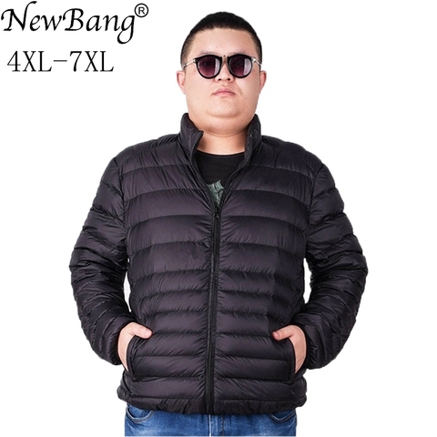 NewBang Brand Plus 7XL Ultra light Down Jacket Men Lightweight Men's Down Coat Male Warm Portable Windbreaker Feather Parka ► Photo 1/6