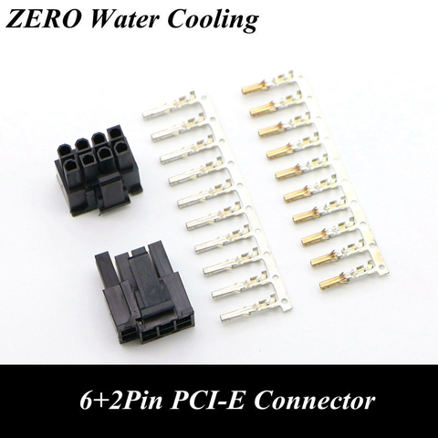 4.2mm 5557 GPU 6+2Pin PCI-E Male Connector with 10pcs Terminal pins for PC Modding. ► Photo 1/2
