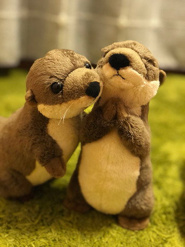 18cm Standing River Otter Plush Toys Mini Size Real Life Otter Stuffed Animals Toys For Kids Birthday Gifts ► Photo 1/6