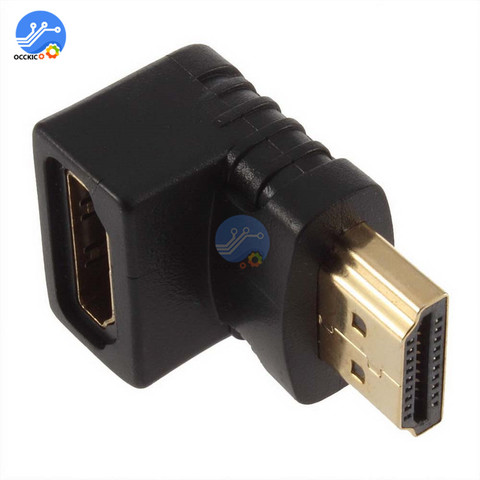 HDMI Male to HDMI Female Adapter Extender 4K Converter 90 Degree Right Angle Connector for 1080P HDTV PC ► Photo 1/5