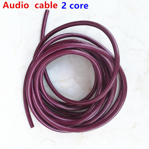 audio cable line 2 core Pure copper Shielded wire 6MM aux line Connect to RCA 3.5mm  jack 5DIN pulg for amplifier Turntable ► Photo 1/6