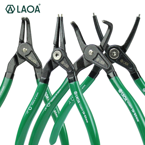 1pcs LAOA 5/7 Inch Circlip Plier Shaft Clamp Ring pliers Retainer pliers by Curved straight tip external/internal type ► Photo 1/6