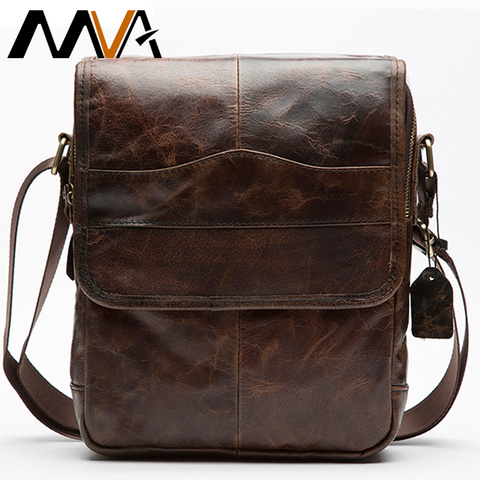 MVA Men's Genuine Leather Bag Crossbody Bags for Men Messenger Bag Men Leather fashion Men's Shoulder Bags Male Handbags 1121 ► Photo 1/6