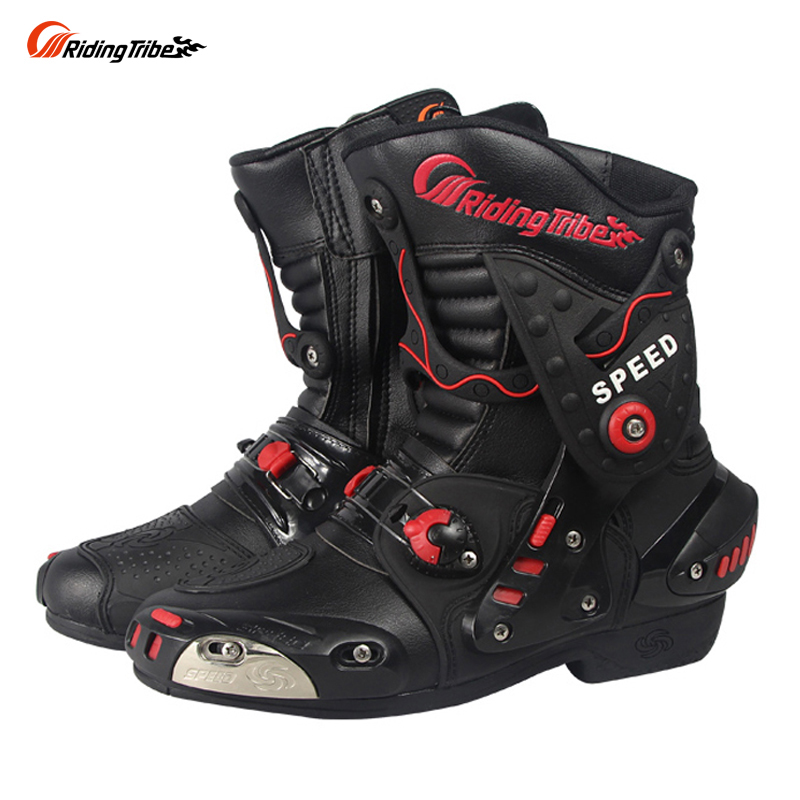 Scoyco Motorcycle Boots Botas Moto Microfiber Leather Motocross Off-Road  Racing Boots Motorbike Riding Shoes Men Moto Boots