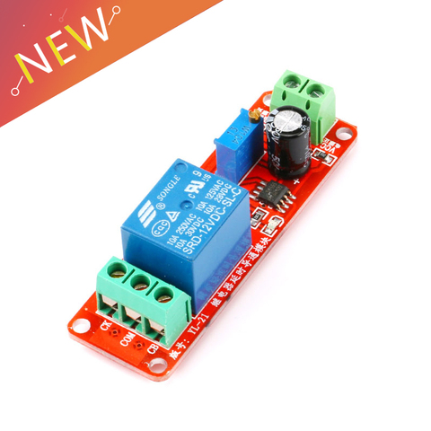 DC 12 V Vehicle Delay Relay Shield Module NE555 Timer Adjustable Switch 0 ~ 10 S S08 ► Photo 1/4