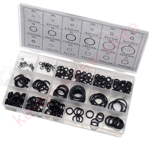 225 pcs Rubber O Ring O-Ring Washer Seals Watertightness Assortment Different Size With Plactic Box Kit Set ► Photo 1/5