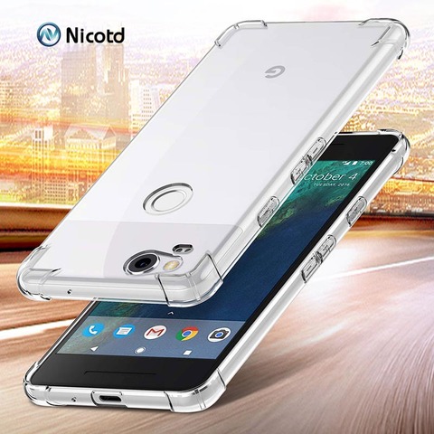 Nicotd Transparent Case For Google Pixel 2 XL Soft TPU Silicone Clear Back Coque Case Cover For Google Pixel 3 XL Pixel2 Pixel3 ► Photo 1/6
