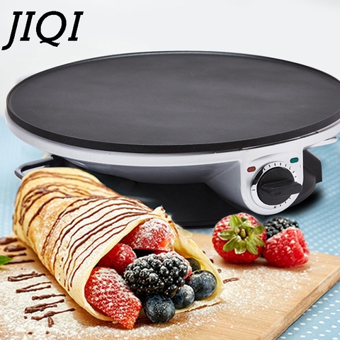 JIQI Electric Crepe Maker Pancake Baing Pan Chinese Spring Roll Pie Grill Machine BBQ Oven Barbecue Roasting Griddle EU US Plug ► Photo 1/2