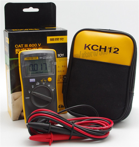 FLUKE 101 with Soft Case KCH12 Portable Handheld Digital Multimeter DMM Meter  ► Photo 1/1