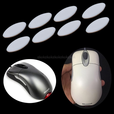 2 Sets/pack Tiger Gaming Mouse Feet Mouse Skate For Microsoft IE3.0 IO1.1 White  Mouse Glides Curve Edge Jy23 19 Dropship ► Photo 1/6