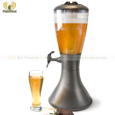 4 Liters High Quality Black Beer Dispenser Tower with Big Ice Tube ► Photo 1/6