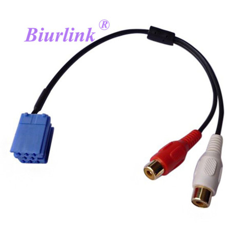 Car Mini ISO 8 Pin RCA Cable Adapter for Bla-punkt CD Changer for VW AUDI ► Photo 1/6