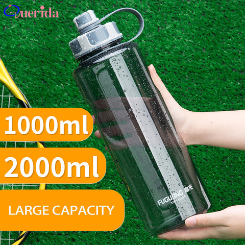 2000ml Large Capacity Water Bottles Portable Outdoor Plastic Sports Bottle With Tea Infuser Fitness Leak-proof Shaker Bottles ► Photo 1/6