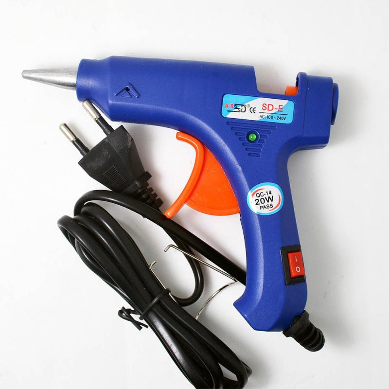 20W 110-220V Professional Mini Electric Heating Hot Melt Glue Gun US/EU Plug U 