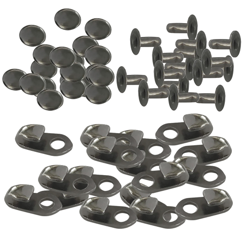 Cheap 10 Sets Boot Lace Hooks Fittings with Rivets for Hiking