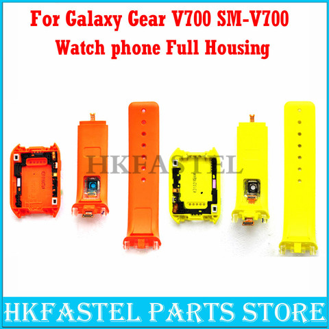 For Samsung Galaxy Gear V700 SM-V700 Watch Mobile Phone Full Housing Back Door Cover Silicone Strap Band With Camera Hole case ► Photo 1/4