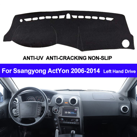 Car Dashboard Cover Dashmat For Ssangyong ActYon 2006 2007 2008 2009 2010 2011 2012 2013 2014 Auto Sun Shade Dash Board Cover ► Photo 1/6
