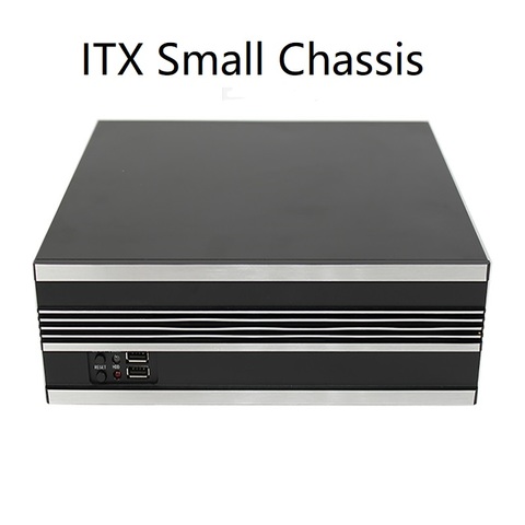 Small Computer case Compatible  ITX Motherboard  Industrial Control Silver  panel Server Chassis ► Photo 1/4