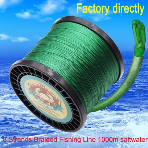 Daoud 8 Strands Braided Fishing line 1000m Super Strong Japanese Multifilament PE braid line 100LB 200LB ► Photo 1/1