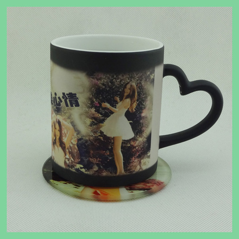 DIY photo mug Hot water change color Ceramic cup DIY photo customize picture New Year gift Christmas present MAZWEI DAILY STORE ► Photo 1/6