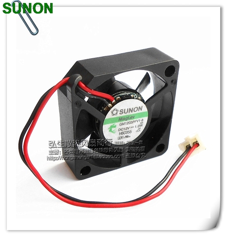 Sunon 12V 1.0W GM1203PFV1-8 3cm 2 line 3010 magnetic suspension cooling fan ► Photo 1/2