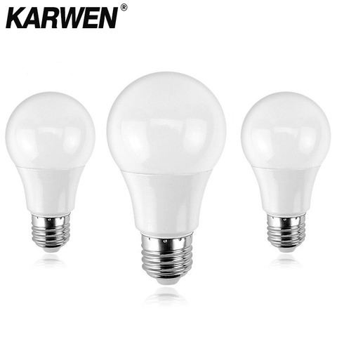 KARWEN Ampoule LED Bulb E27 E14 3W 5W 7W 9W 12W 15W 18W Smart IC LED lamp Light Cold White White Lampada Bombilla Lamp ► Photo 1/6