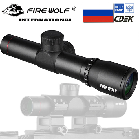 Hunting 4.5X20 Rifle Scope Tactical Optical Sight P4 Reticle Riflescope With Flip-open Lens Caps and Rings ► Photo 1/6