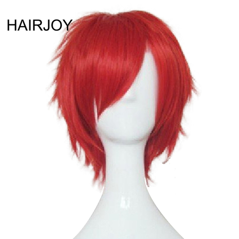 HAIRJOY Red Green Blue Brown Pink Orange Cosplay Wig Man's Layered  Short Straight Synthetic Hair Wigs   Free Shipping ► Photo 1/6