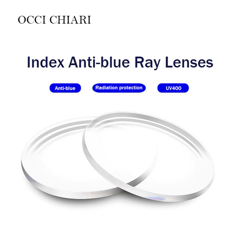 Anti-blue Single Vision Resin Lenses Aspheric Lenses for Myopia Hyperopia Prescription Eyeglasses UV400 Optical Lens Customized ► Photo 1/6