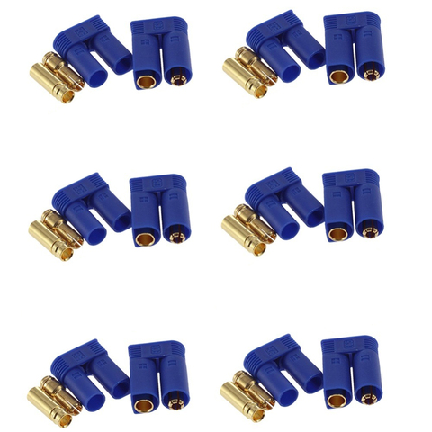 20pair/lot EC3 3mm/EC5 5mm Male-Female Type Battery Connector Golden Battery Connector Bullet Plug ► Photo 1/6