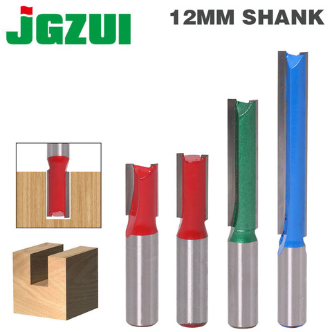1pcs 12mm Shank 2 flute straight bit Woodworking Tools Router Bit for Wood Tungsten Carbide endmill milling cutter ► Photo 1/6