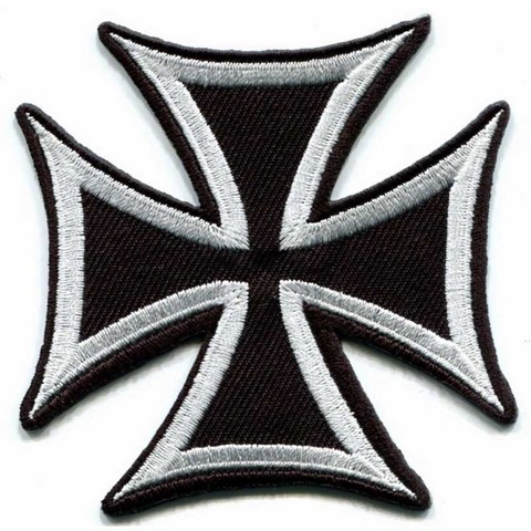 Biker Cross Patch Iron Cross Patch