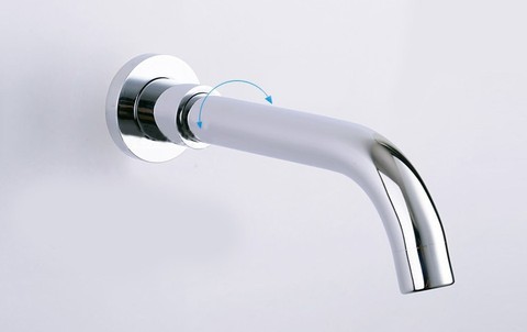 Solid Brass Chrome In Wall Mounted Spout With Shower Faucet Set Accessories SA009 ► Photo 1/1
