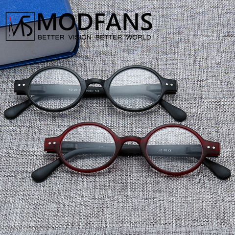 Retro Round Reading Glasses Men Women Readers Eyeglass Lightweight With Spring Hinge Presbyopic Glasses Diopter from +1.0 to+4.0 ► Photo 1/6
