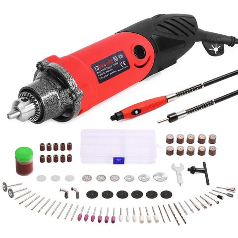 GOXAWEE 82Pcs Electric Drill Mini Engraver Grinder Power Tool Set with Flex Shaft  Rotary Tools Accessories For Dremel ► Photo 1/6