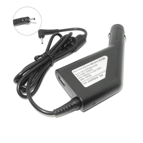 19V Dc Car Charger Laptop Adapter for ASUS EEE PC EXA1004CH EXA1004UH EXA1004EH 1001PXD R101D 1001PX 5V 2.1A Smartphone Charger ► Photo 1/1