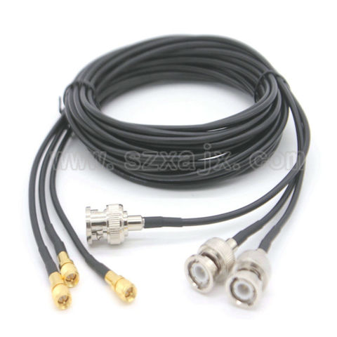 1PCS Microdot Compatible Connectors male 10-32UNF to BNC male Vibration acceleration sensor test cables 0.5M-3M ► Photo 1/4