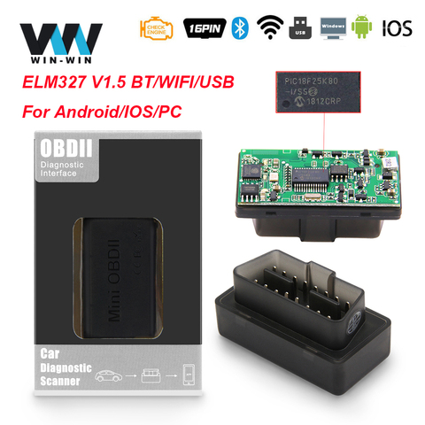 Without USB Cable Powerful Elm327 WiFi OBD2/Obdii Elm 327 WiFi