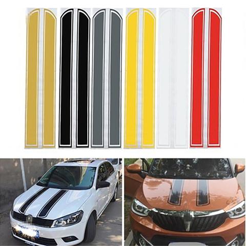 Auto Car Racing Rally Dual Stripes Hood Side Roof Tail Stickers Decals Decor ► Photo 1/6