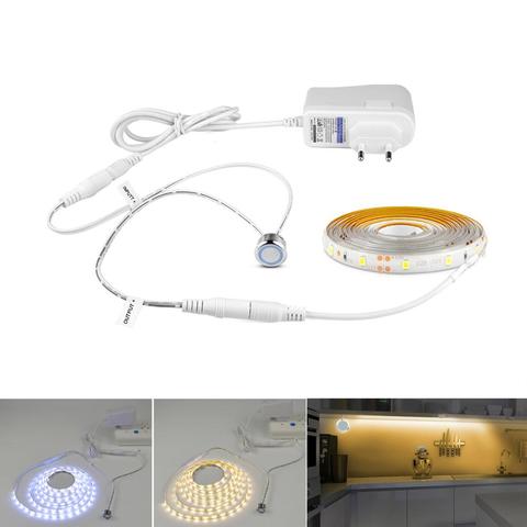1M 2M 3M 4M 5M LED Strip Light 12V 2835 backlight Ribbon Dimming Touch Sensor control LED Lamp tape For Cabinet kitchen lighting ► Photo 1/6
