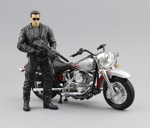 (NO box)Free Shipping NECA The Terminator 2 Action Figure T800 Cyberdyne Showdown PVC Figure Toy 7
