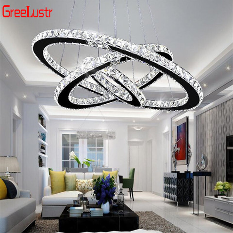 Modern K9 Crystal Led Chandelier Lights Home Lighting Chrome Lustre Chandeliers Ceiling Pendant Fixtures  For Living Room ► Photo 1/6
