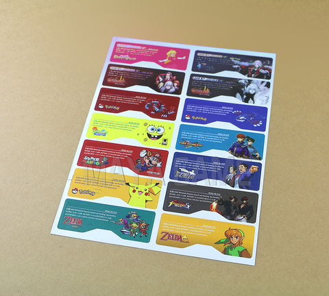 1set=14pcs Customer Design for GBA SP Label Sticker Lable For GBA SP Console Back Tag ► Photo 1/6